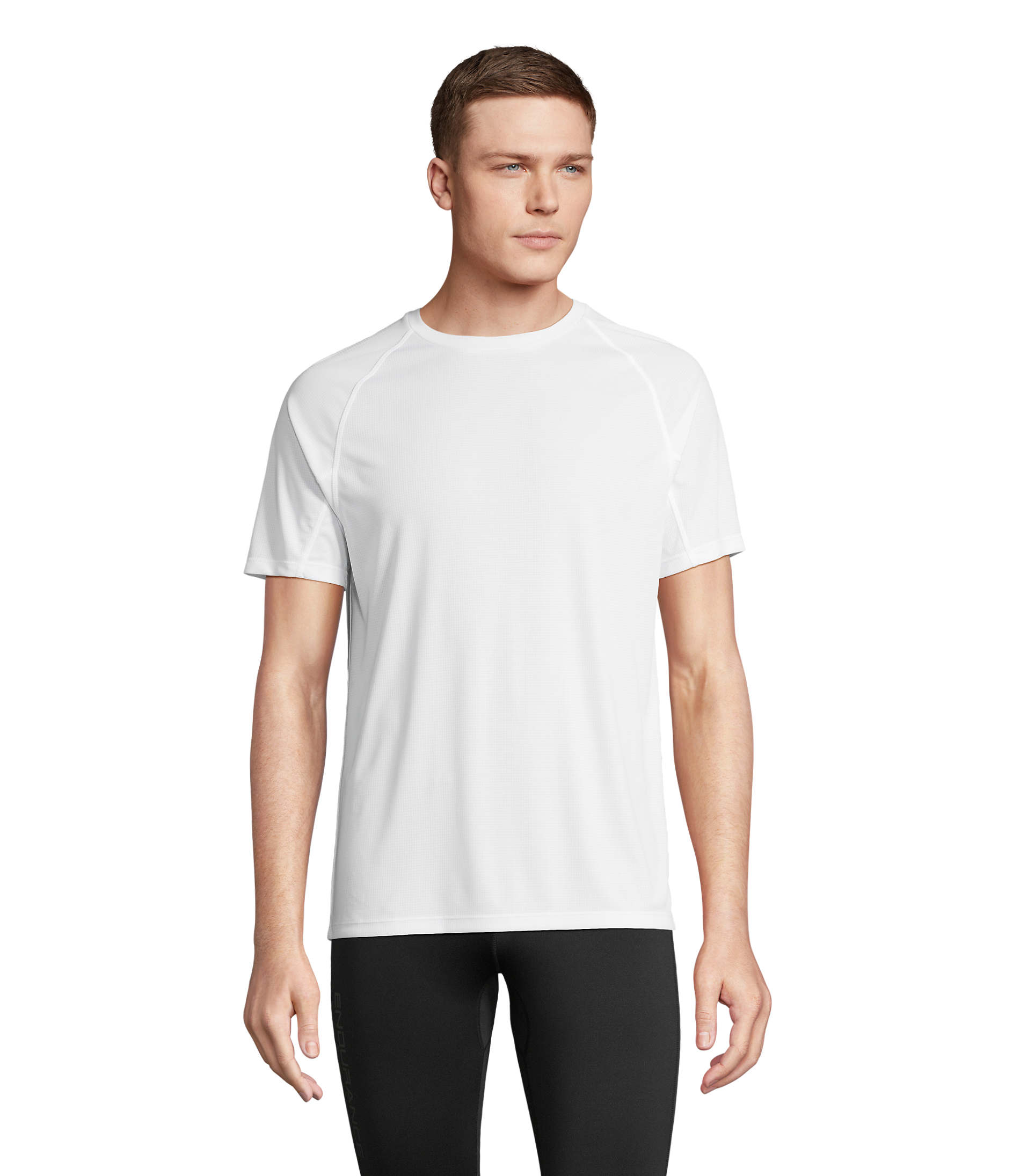 T-shirt unisexe à personnaliser polyester recyclé VORTEX Blanc 1